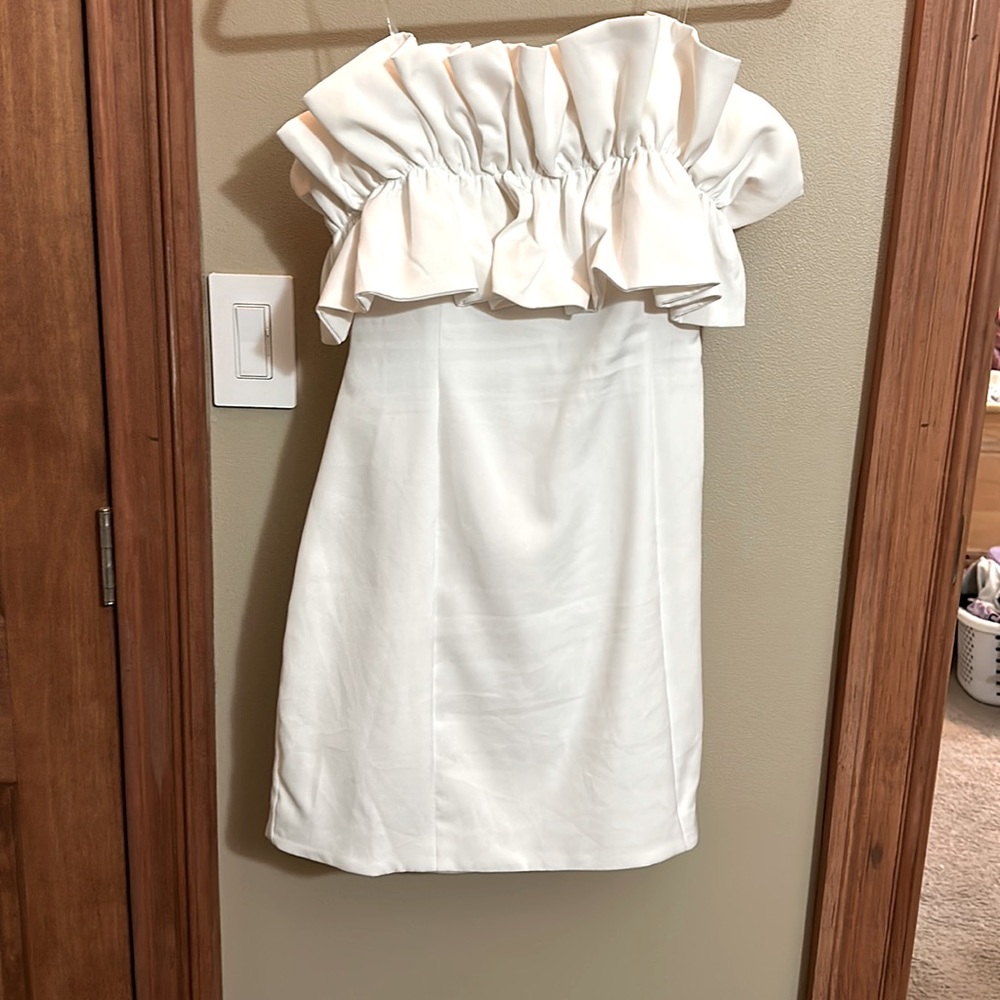 Strapless White Dress